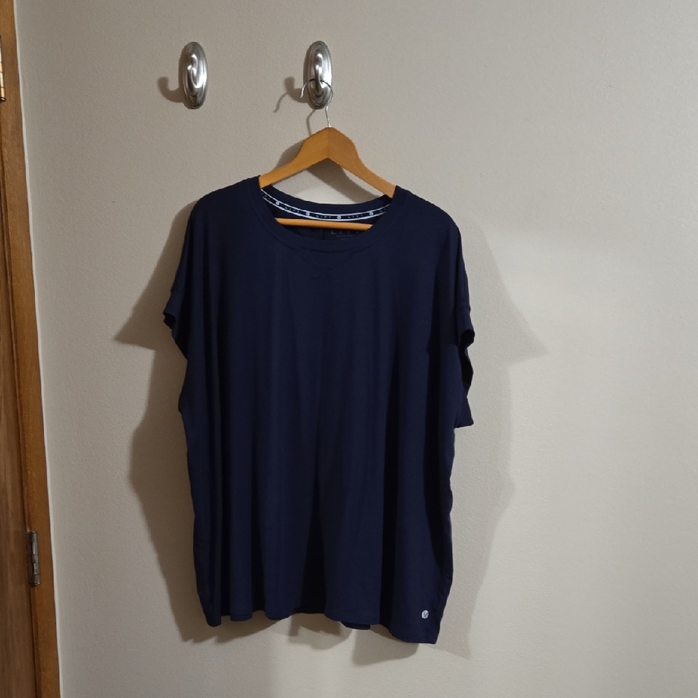 Lane Bryant Navy Short Sleeve Tee